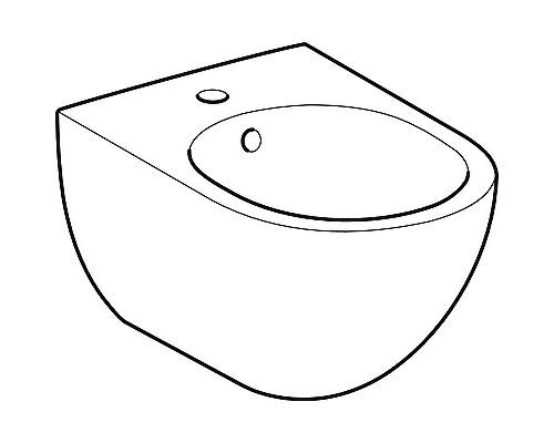 Заказать Биде Geberit Acanto 500.601.01.2 без крышки в магазине сантехники Santeh-Crystal.ru