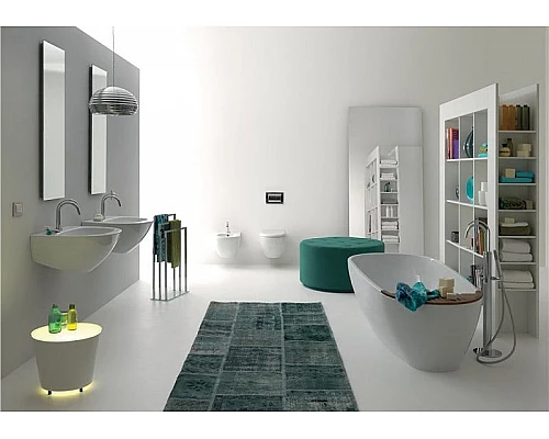 Купить Биде Kerasan Aquatech 372401x1 подвесное Белое в магазине сантехники Santeh-Crystal.ru