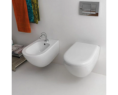 Купить Биде Kerasan Aquatech 372401x1 подвесное Белое в магазине сантехники Santeh-Crystal.ru