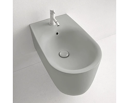 Купить Биде Kerasan Nolita 532559x1 подвесное Светло-серый в магазине сантехники Santeh-Crystal.ru