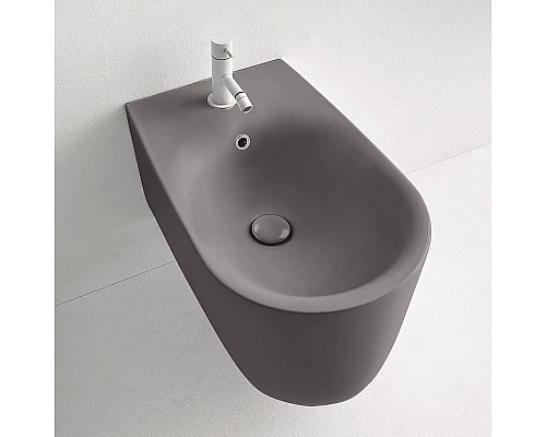 Купить Биде Kerasan Nolita 532589x1 подвесное Ferro matt в магазине сантехники Santeh-Crystal.ru