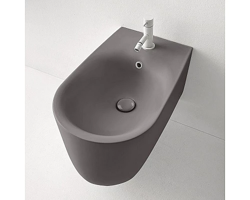 Купить Биде Kerasan Nolita 532589x1 подвесное Ferro matt в магазине сантехники Santeh-Crystal.ru