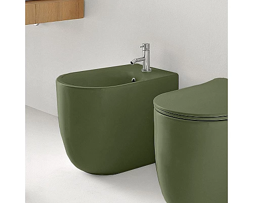 Приобрести Биде Kerasan Nolita 532011x1 Verde muschio в магазине сантехники Santeh-Crystal.ru