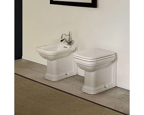 Заказать Биде Kerasan Waldorf 4121K1bi/crx1 Белое в магазине сантехники Santeh-Crystal.ru