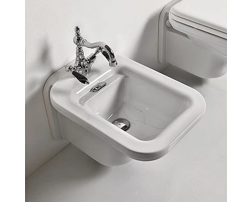 Приобрести Биде Kerasan Waldorf 4125K1bi/crx1 подвесное Белое в магазине сантехники Santeh-Crystal.ru