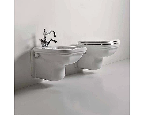 Приобрести Биде Kerasan Waldorf 4125K1bi/crx1 подвесное Белое в магазине сантехники Santeh-Crystal.ru