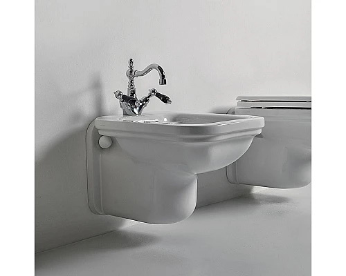 Приобрести Биде Kerasan Waldorf 4125K1bi/crx1 подвесное Белое в магазине сантехники Santeh-Crystal.ru