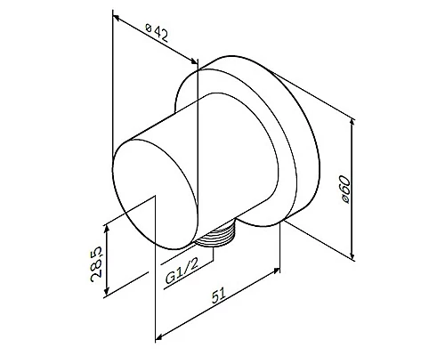 Заказать Шланговое подсоединение AM.PM F0600E00 Хром в магазине сантехники Santeh-Crystal.ru