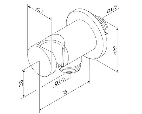 Заказать Шланговое подключение AM.PM F0602100 Хром в магазине сантехники Santeh-Crystal.ru