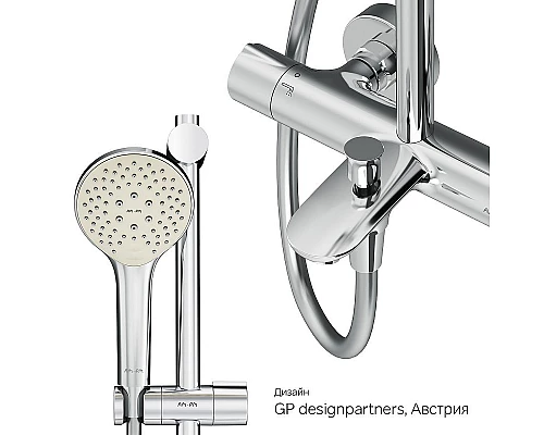 Купить Душевая система AM.PM Gem F0790520 с термостатом Хром в магазине сантехники Santeh-Crystal.ru