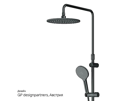 Заказать Душевая система AM.PM Like F0780522 с термостатом Черная матовая в магазине сантехники Santeh-Crystal.ru