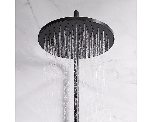 Заказать Душевая система AM.PM Like F0780522 с термостатом Черная матовая в магазине сантехники Santeh-Crystal.ru