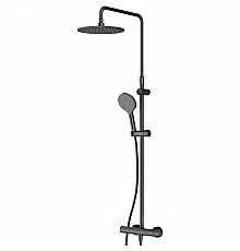 Душевая система AM.PM Like F0780422 с термостатом Черная матовая