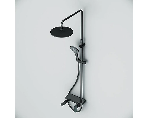 Купить Душевая система AM.PM Like F0780722 Черная матовая в магазине сантехники Santeh-Crystal.ru