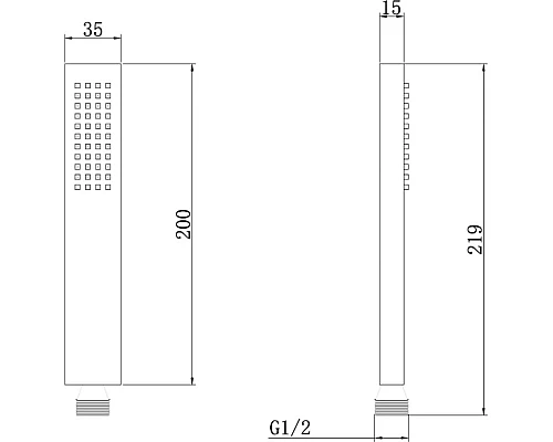 Заказать Ручной душ Abber AF0050 Хром в магазине сантехники Santeh-Crystal.ru