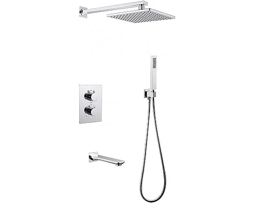 Купить Душевая система Abber Insel AF8050 с термостатом Хром в магазине сантехники Santeh-Crystal.ru