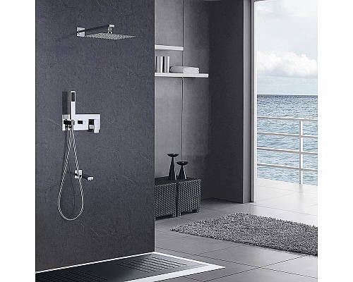 Приобрести Душевая система Abber Daheim AF8217 Хром в магазине сантехники Santeh-Crystal.ru