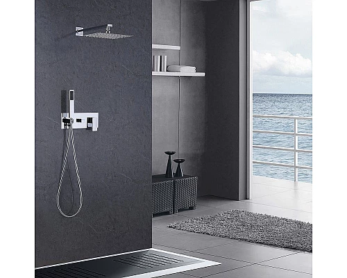 Приобрести Душевая система Abber Daheim AF8218 Хром в магазине сантехники Santeh-Crystal.ru