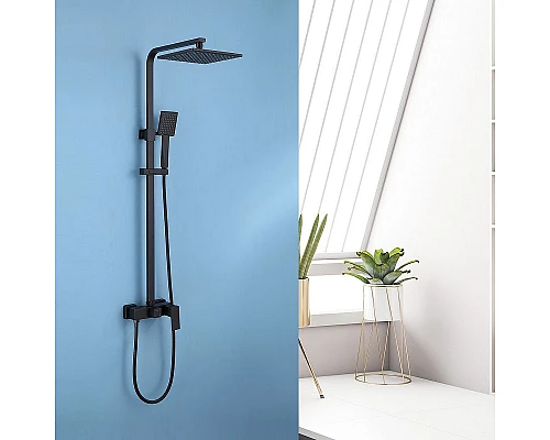 Заказать Душевая система Abber Daheim AF8220B Черная матовая в магазине сантехники Santeh-Crystal.ru