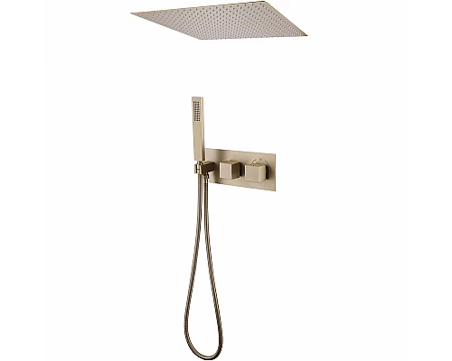 Душевая система Abber Daheim AF8255G с термостатом Золото матовое