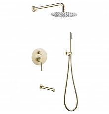 Душевая система Abber Emotion AF8817G Золото матовое
