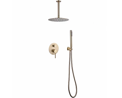 Душевая система Abber Emotion AF8821G Золото матовое
