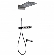 Душевая система Abber Rund AF8753NG с термостатом Никель