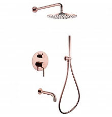 Душевая система Abber Wasser Kreis AF8117RG Розовое золото