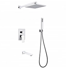 Душевая система Abber Weiss Insel AF8017W Белая Хром
