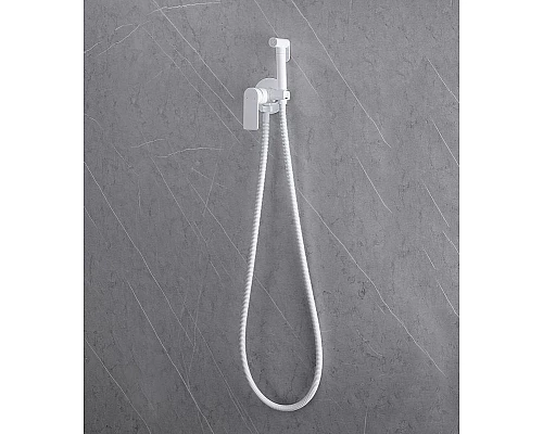 Заказать Гигиенический душ со смесителем Abber Weiss Insel AF8025W Белый в магазине сантехники Santeh-Crystal.ru