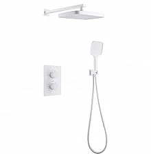 Душевая система Abber Weiss Insel AF8051W с термостатом Белая