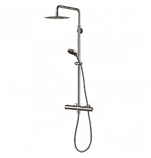 Душевая система Aquanet Steel AF210-7TS с термостатом Сатин