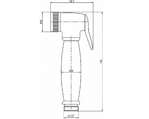 Купить Гигиенический душ со смесителем Aquanet Static 1.01 257144 Хром в магазине сантехники Santeh-Crystal.ru