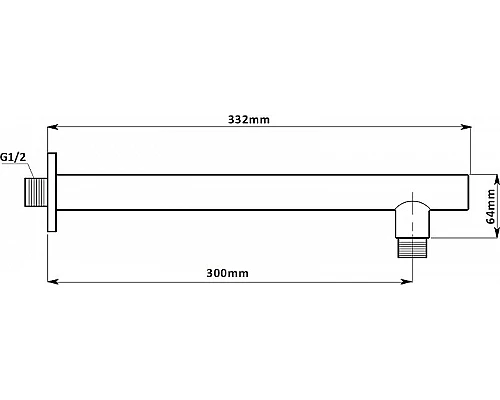 Приобрести Душевая система Aquanet Static 2.07 257163 Хром в магазине сантехники Santeh-Crystal.ru