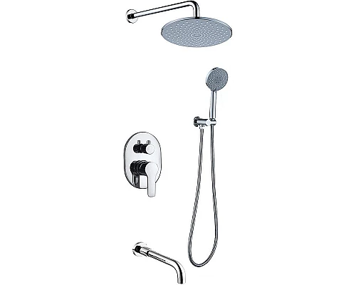 Купить Душевая система Berges Nardis 3R 071007 Хром сильвер в магазине сантехники Santeh-Crystal.ru