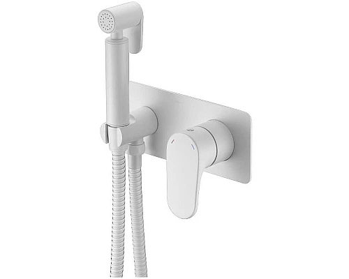 Приобрести Гигиенический душ со смесителем Boheme Spectre 457-MW Белый матовый в магазине сантехники Santeh-Crystal.ru