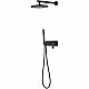 Приобрести Душевая система Boheme Spectre 454-B Черная матовая в магазине сантехники Santeh-Crystal.ru