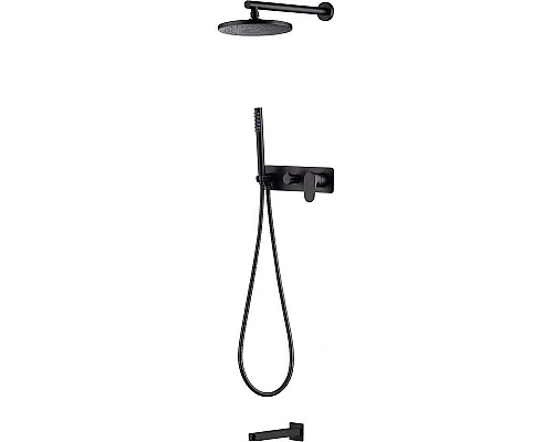 Купить Душевая система Boheme Spectre 454-2-B Черная в магазине сантехники Santeh-Crystal.ru
