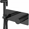 Гигиенический душ со смесителем Boheme Stick 127-BB Черный матовый