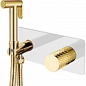 Гигиенический душ со смесителем Boheme Stick 127-WG Белый Золото
