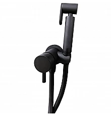 Гигиенический душ со смесителем Boheme Uno 467-B Черный матовый