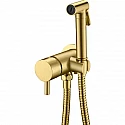 Гигиенический душ со смесителем Boheme Uno 467-MG Золото матовое