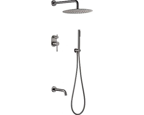 Заказать Душевая система Boheme Uno 464-2-GM Сталь в магазине сантехники Santeh-Crystal.ru