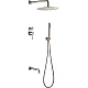 Приобрести Душевая система Boheme Uno 464-2-NB Никель брашированный в магазине сантехники Santeh-Crystal.ru