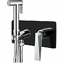 Гигиенический душ со смесителем Boheme Venturo 377-B Хром Черный
