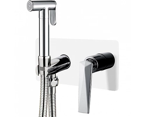 Заказать Гигиенический душ со смесителем Boheme Venturo 377-W Хром Белый в магазине сантехники Santeh-Crystal.ru