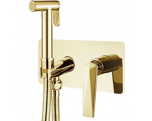 Купить Гигиенический душ со смесителем Boheme Venturo 387 Золото в магазине сантехники Santeh-Crystal.ru