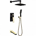 Душевая система Boheme Venturo 384-B-2 Черная Золото