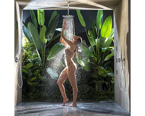 Приобрести Душевая система Bossini Apice L10505.030 с термостатом Хром в магазине сантехники Santeh-Crystal.ru