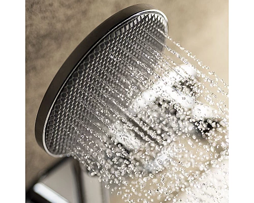 Приобрести Душевая система Bossini Apice L10505.073 с термостатом Черный матовый в магазине сантехники Santeh-Crystal.ru